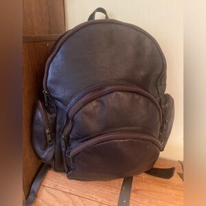 Brown Leather Backpack